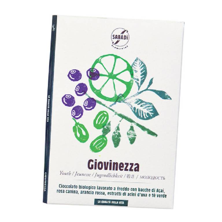 GIOVINEZZA CIOCCOLATO BIO ACAI