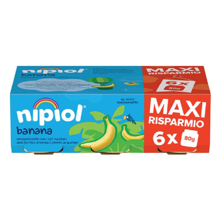 NIPIOL OMOG BANANA 6X80G